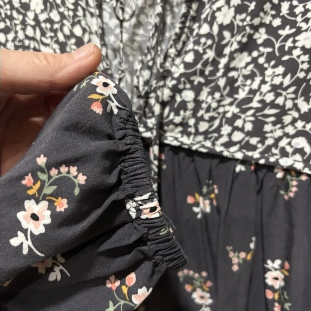 Matilda Jane Gray Floral Blouse - Picture 5 of 7